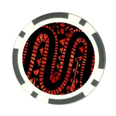 Background Abstract Red Black Poker Chip Card Guard (10 Pack) by Pakrebo