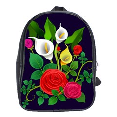 Flowers Charter Flowery Bouquet School Bag (large) by Pakrebo