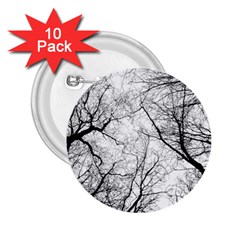 Forest Trees Silhouette Tree 2 25  Buttons (10 Pack)  by Pakrebo