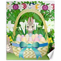 Graphic Easter Easter Basket Spring Canvas 16  x 20 