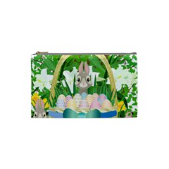 Graphic Easter Easter Basket Spring Cosmetic Bag (Small)