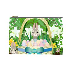 Graphic Easter Easter Basket Spring Cosmetic Bag (Large)