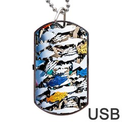 Art Fish Salmon Sydney Metal Dog Tag Usb Flash (two Sides) by Pakrebo