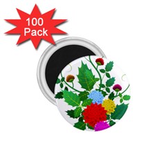 Flowers Floral Plants Nature 1 75  Magnets (100 Pack)  by Pakrebo