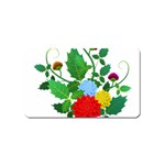 Flowers Floral Plants Nature Magnet (Name Card) Front