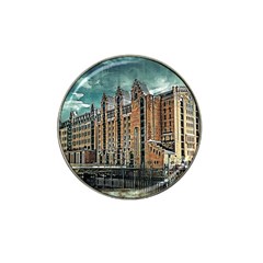 Architecture City Building Travel Hat Clip Ball Marker (4 Pack)