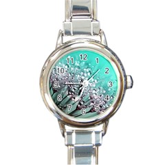 Dandelion Seeds Flower Nature Round Italian Charm Watch