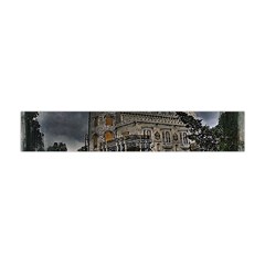 Castle Mansion Architecture House Flano Scarf (mini) by Pakrebo