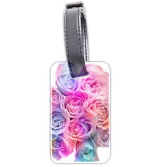 Rose Bouquet Flower Petal Floral Luggage Tag (two Sides) by Pakrebo