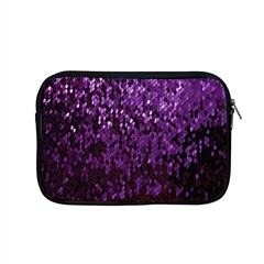 Sequins  White Purple Apple Macbook Pro 15  Zipper Case