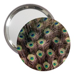 Bird Peacock Tail Feathers 3  Handbag Mirrors by Pakrebo