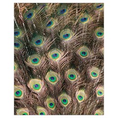 Bird Peacock Tail Feathers Drawstring Bag (small) by Pakrebo