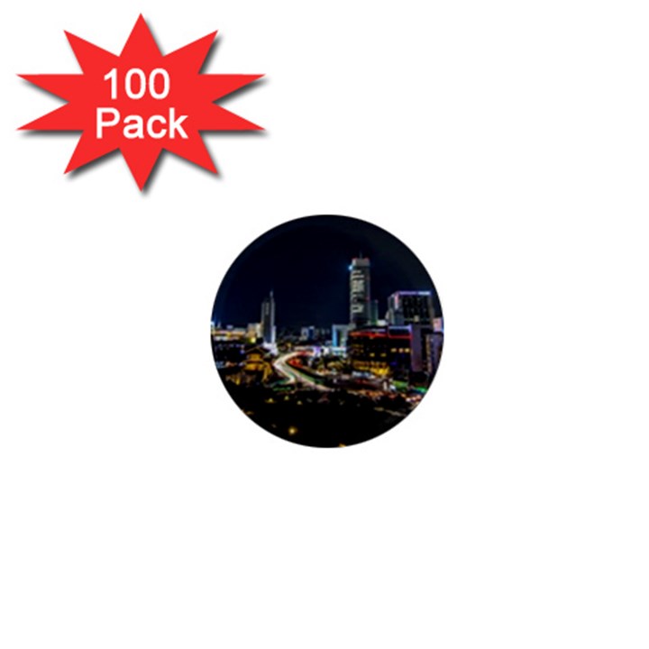 Night City Seoul Travel Korea Sky 1  Mini Magnets (100 pack) 