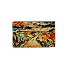 Painting Expressive Colors Texture Cosmetic Bag (small) by Pakrebo