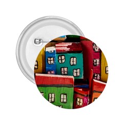 Houses Handmade Cultural 2 25  Buttons by Pakrebo