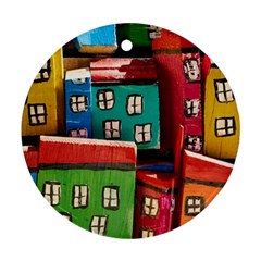 Houses Handmade Cultural Ornament (round)