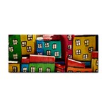 Houses Handmade Cultural Hand Towel Front