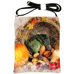 Pumpkin Vegetables Autumn Shoulder Sling Bag by Pakrebo