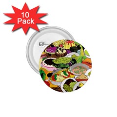 Eat Food Background Art Color 1 75  Buttons (10 Pack)