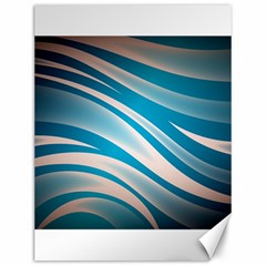 Background Abstract Blue Wavy Canvas 12  X 16  by Pakrebo