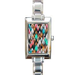 Abstract Triangle Tree Rectangle Italian Charm Watch