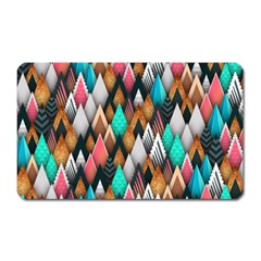 Abstract Triangle Tree Magnet (Rectangular)