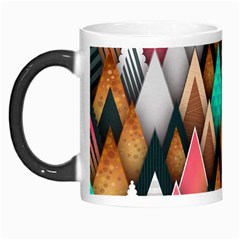 Abstract Triangle Tree Morph Mugs