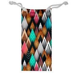 Abstract Triangle Tree Jewelry Bag