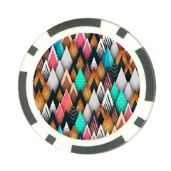 Abstract Triangle Tree Poker Chip Card Guard (10 pack)