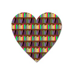 Bookshelves Bookcase Bookshelf Heart Magnet by Alisyart