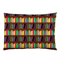 Bookshelves Bookcase Bookshelf Pillow Case (two Sides) by Alisyart