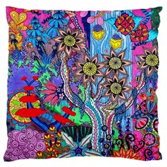 Abstract Forest  Large Cushion Case (two Sides) by okhismakingart