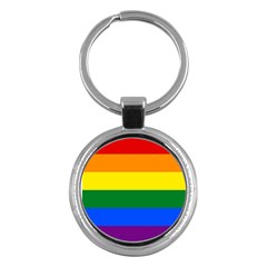 Lgbt Rainbow Pride Flag Key Chain (round) by lgbtnation