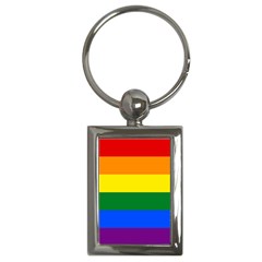 Lgbt Rainbow Pride Flag Key Chain (rectangle) by lgbtnation