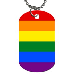 Lgbt Rainbow Pride Flag Dog Tag (one Side) by lgbtnation