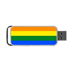 Lgbt Rainbow Pride Flag Portable Usb Flash (two Sides)