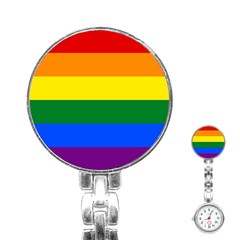 Lgbt Rainbow Pride Flag Stainless Steel Nurses Watch by lgbtnation