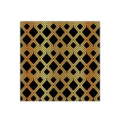Arabic Pattern Gold And Black Satin Bandana Scarf by Nexatart