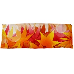 Autumn Background Maple Leaves Bokeh Body Pillow Case Dakimakura (two Sides) by Nexatart