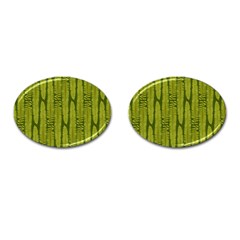 Fern Texture Nature Leaves Cufflinks (oval) by Nexatart