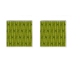 Fern Texture Nature Leaves Cufflinks (square) by Nexatart