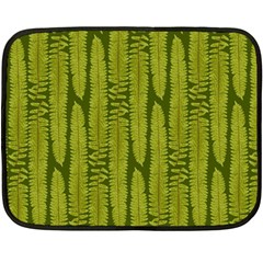 Fern Texture Nature Leaves Fleece Blanket (mini) by Nexatart