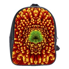 Flower Dahlia Red Petals Color School Bag (xl) by Nexatart