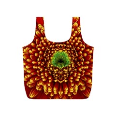 Flower Dahlia Red Petals Color Full Print Recycle Bag (s) by Nexatart