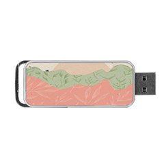 Blush Pink Landscape Portable Usb Flash (one Side)