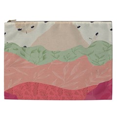 Blush Pink Landscape Cosmetic Bag (xxl)