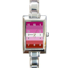 Lesbian Pride Flag Rectangle Italian Charm Watch