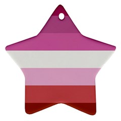 Lesbian Pride Flag Ornament (star)