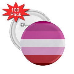 Lesbian Pride Flag 2 25  Buttons (100 Pack) 