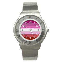 Lesbian Pride Flag Stainless Steel Watch by lgbtnation